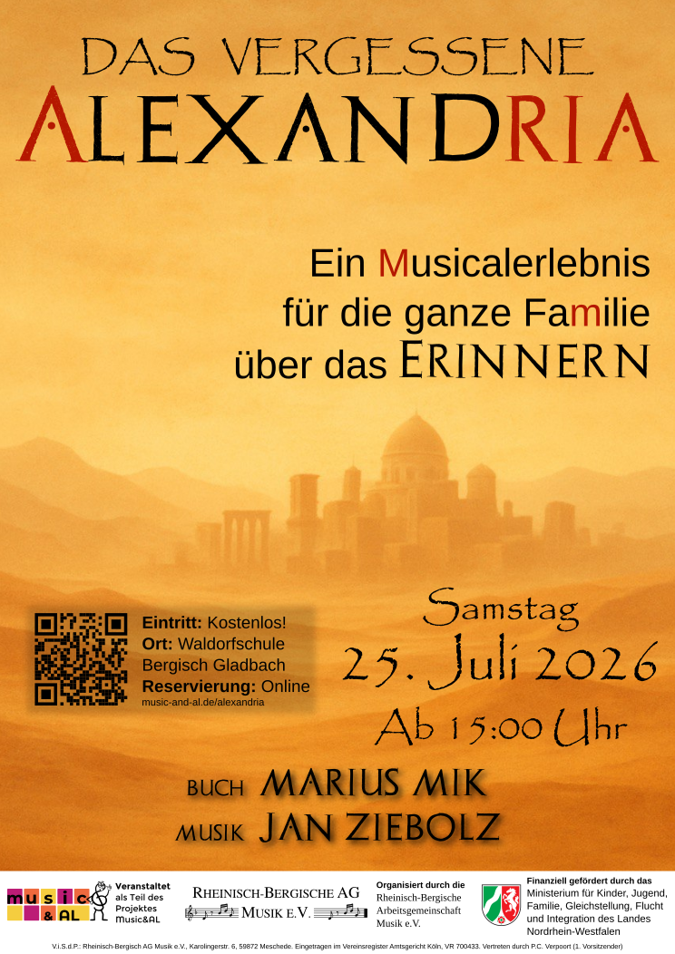 Plakat zur Aufführung